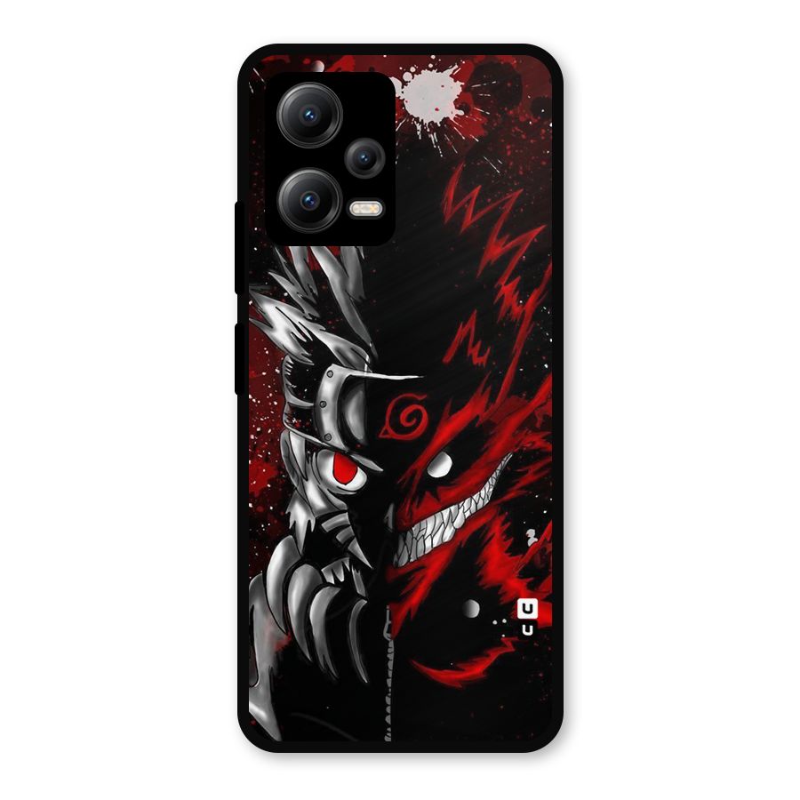Two Face Naruto Metal Back Case for Redmi Note 12 5G