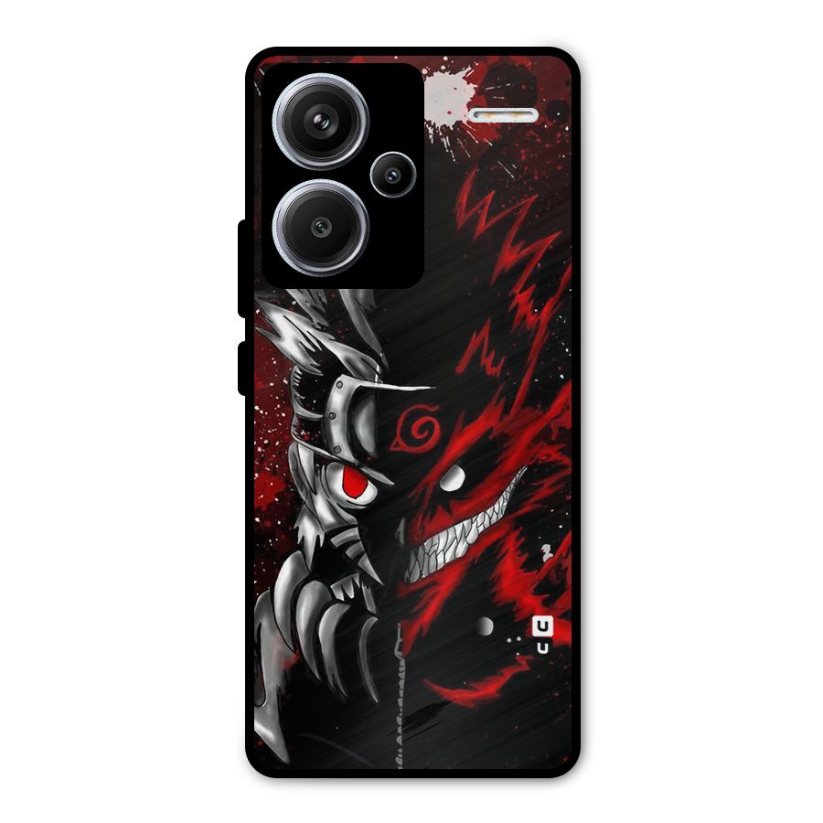 Two Face Naruto Metal Back Case for Redmi Note 13 Pro Plus