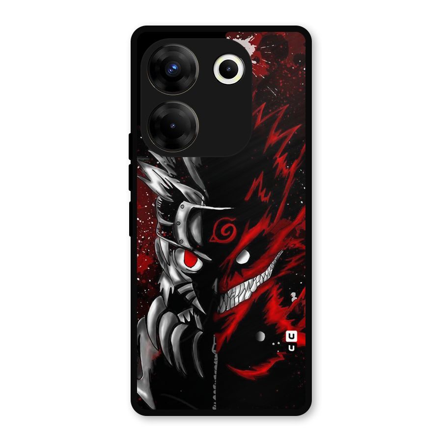 Two Face Naruto Metal Back Case for Tecno Camon 20 Pro