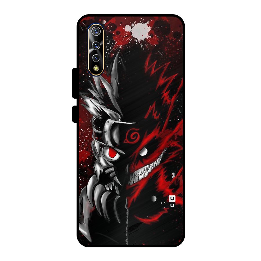 Two Face Naruto Metal Back Case for Vivo S1