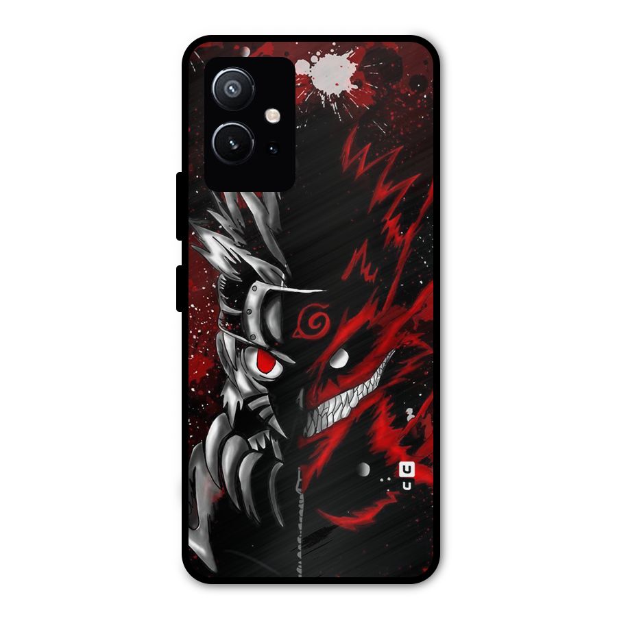 Two Face Naruto Metal Back Case for Vivo T1 5G