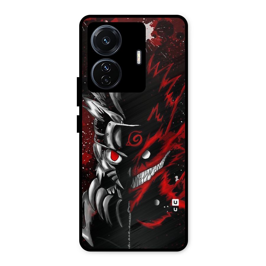 Two Face Naruto Metal Back Case for Vivo T1 Pro