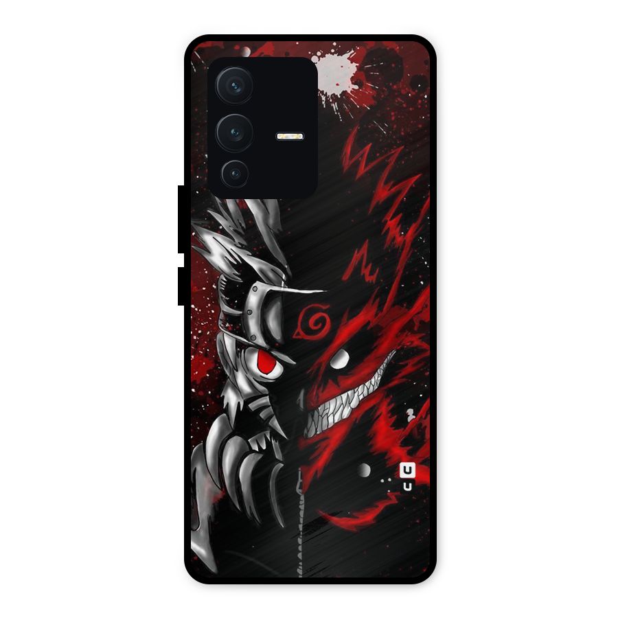 Two Face Naruto Metal Back Case for Vivo V23 5G