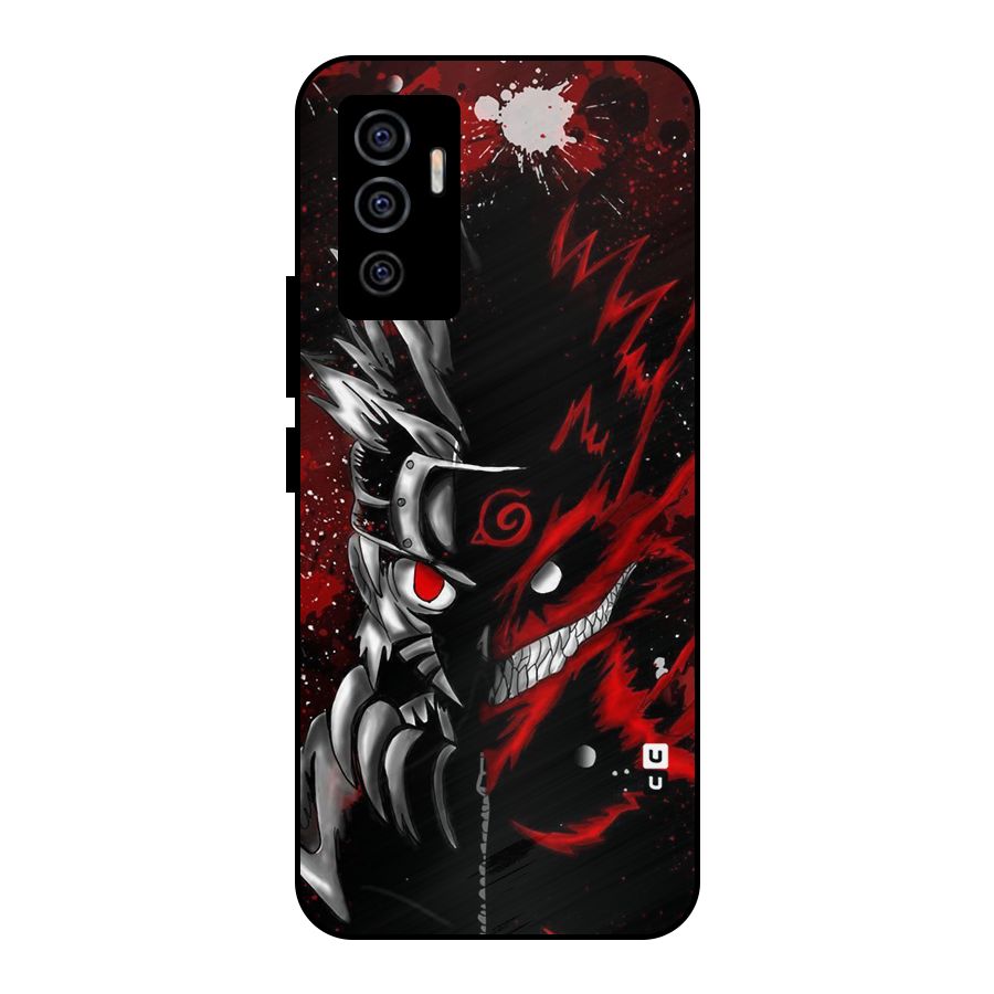 Two Face Naruto Metal Back Case for Vivo V23e