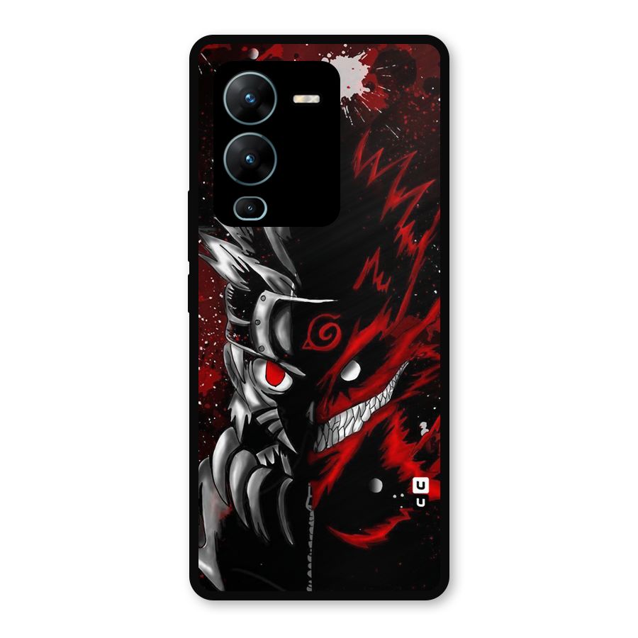 Two Face Naruto Metal Back Case for Vivo V25 Pro