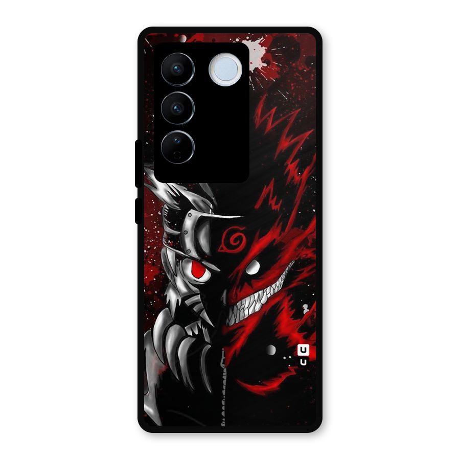 Two Face Naruto Metal Back Case for Vivo V27