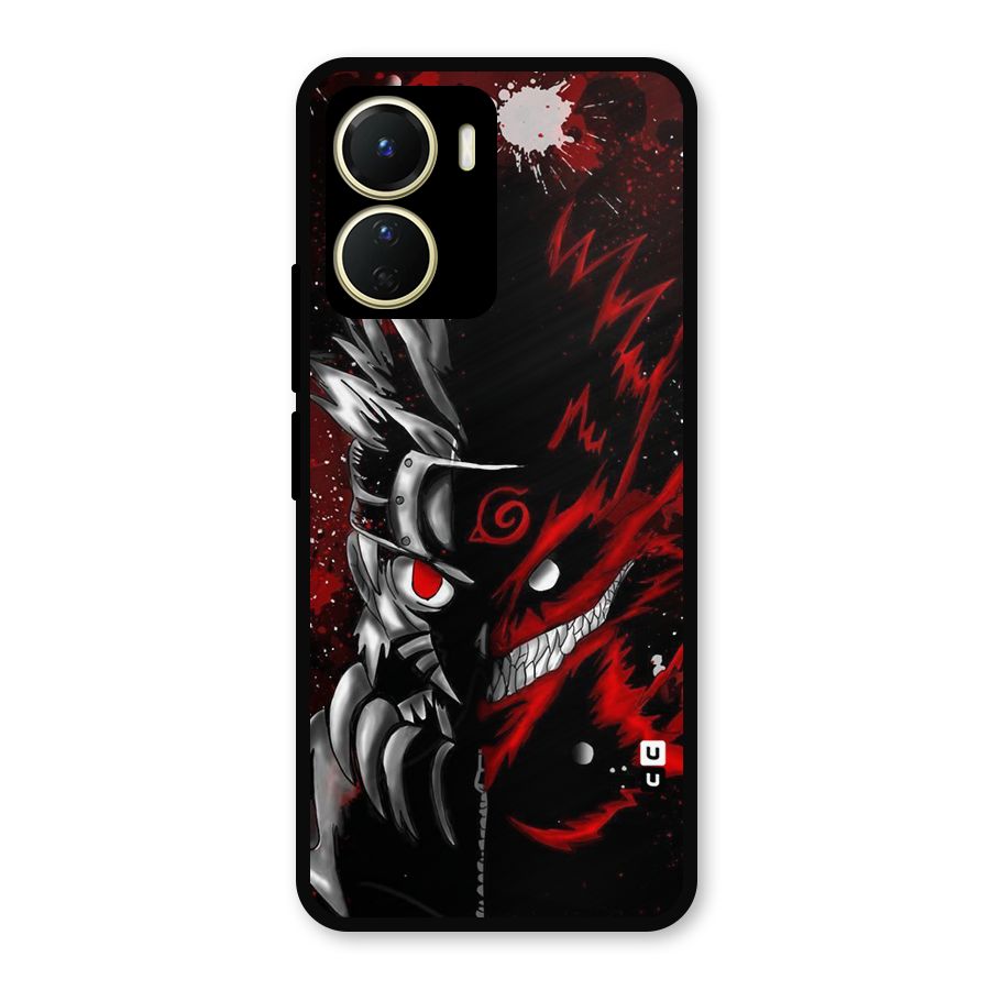 Two Face Naruto Metal Back Case for Vivo Y16