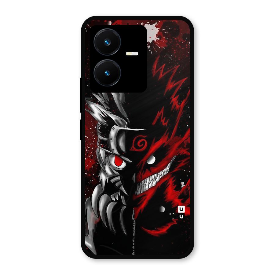Two Face Naruto Metal Back Case for Vivo Y22