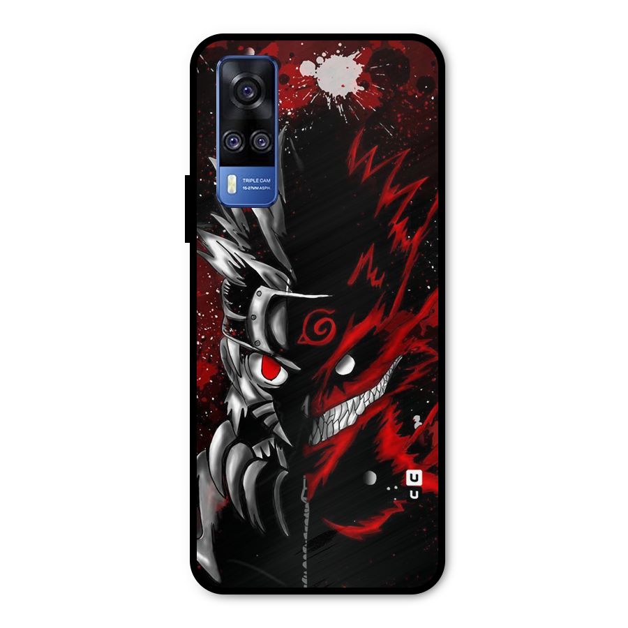 Two Face Naruto Metal Back Case for Vivo Y51A
