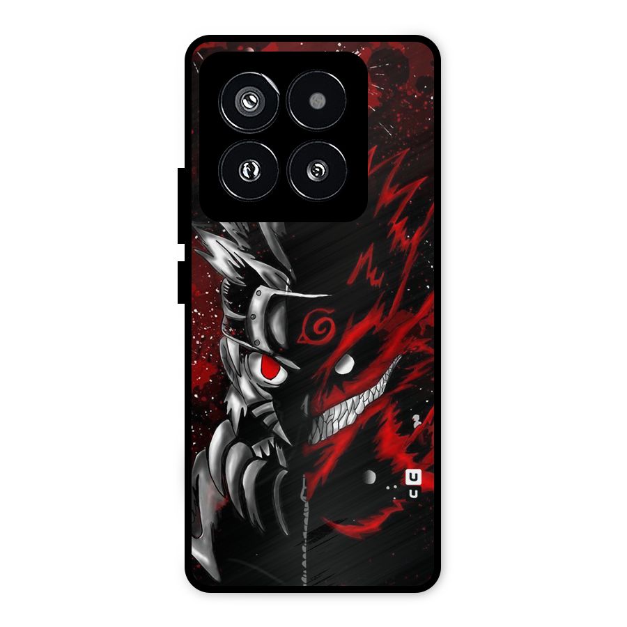 Two Face Naruto Metal Back Case for Xiaomi 14 Pro