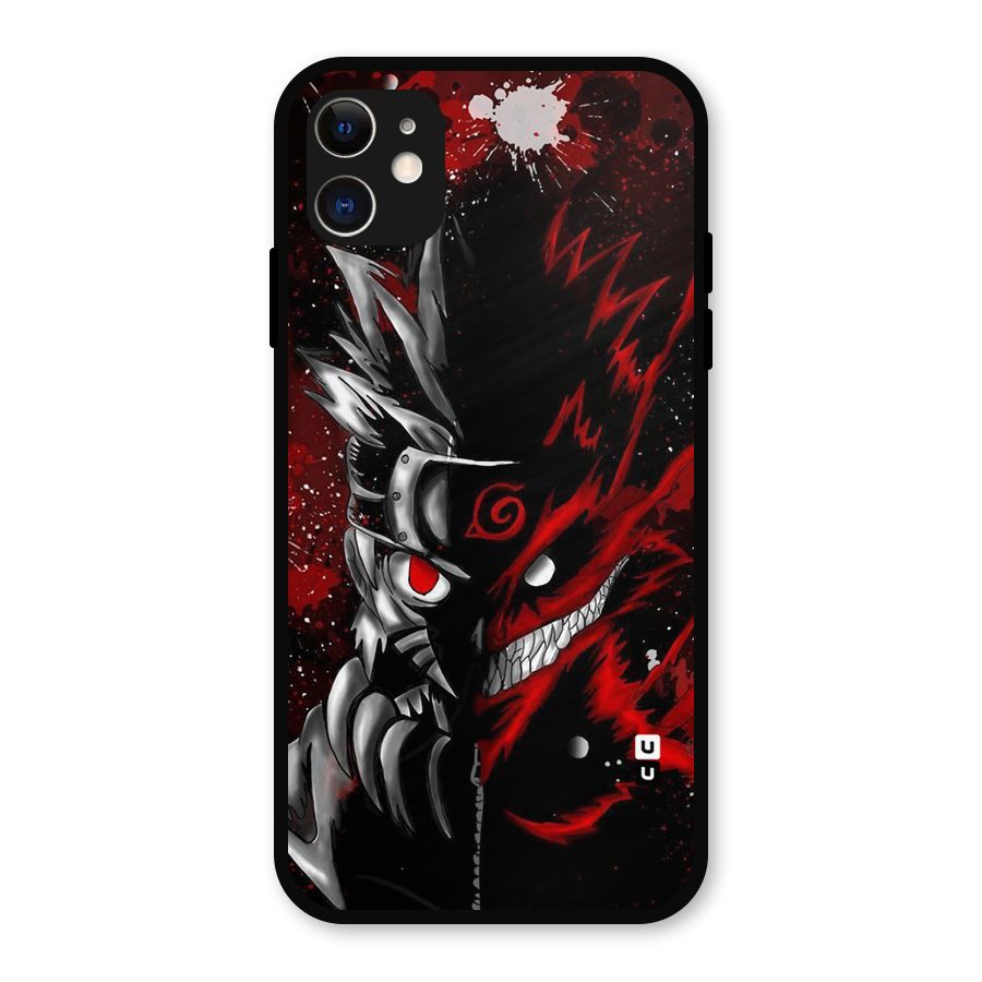 Two Face Naruto Metal Back Case for iPhone 11