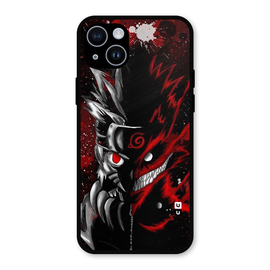 Two Face Naruto Metal Back Case for iPhone 14