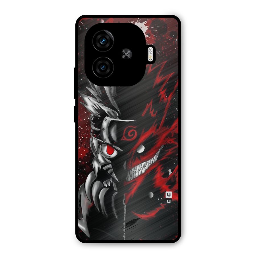 Two Face Naruto Metal Back Case for iQOO Z9 Turbo