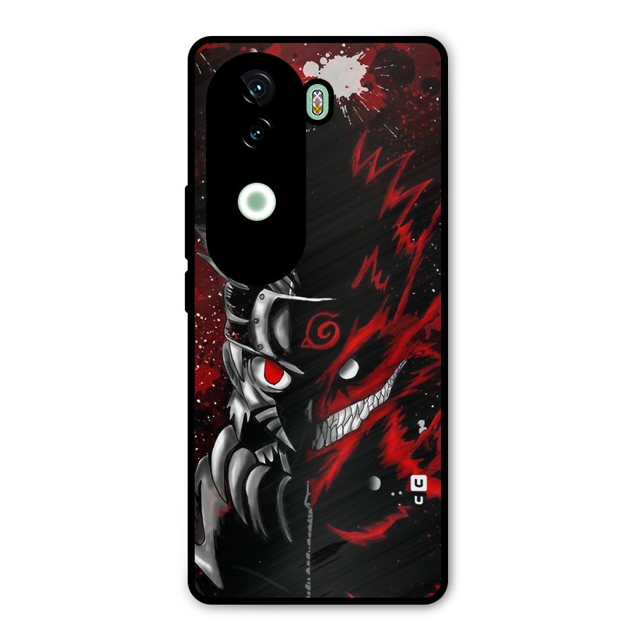 Two Face Naruto Metal Back Case for iQOO Z9s
