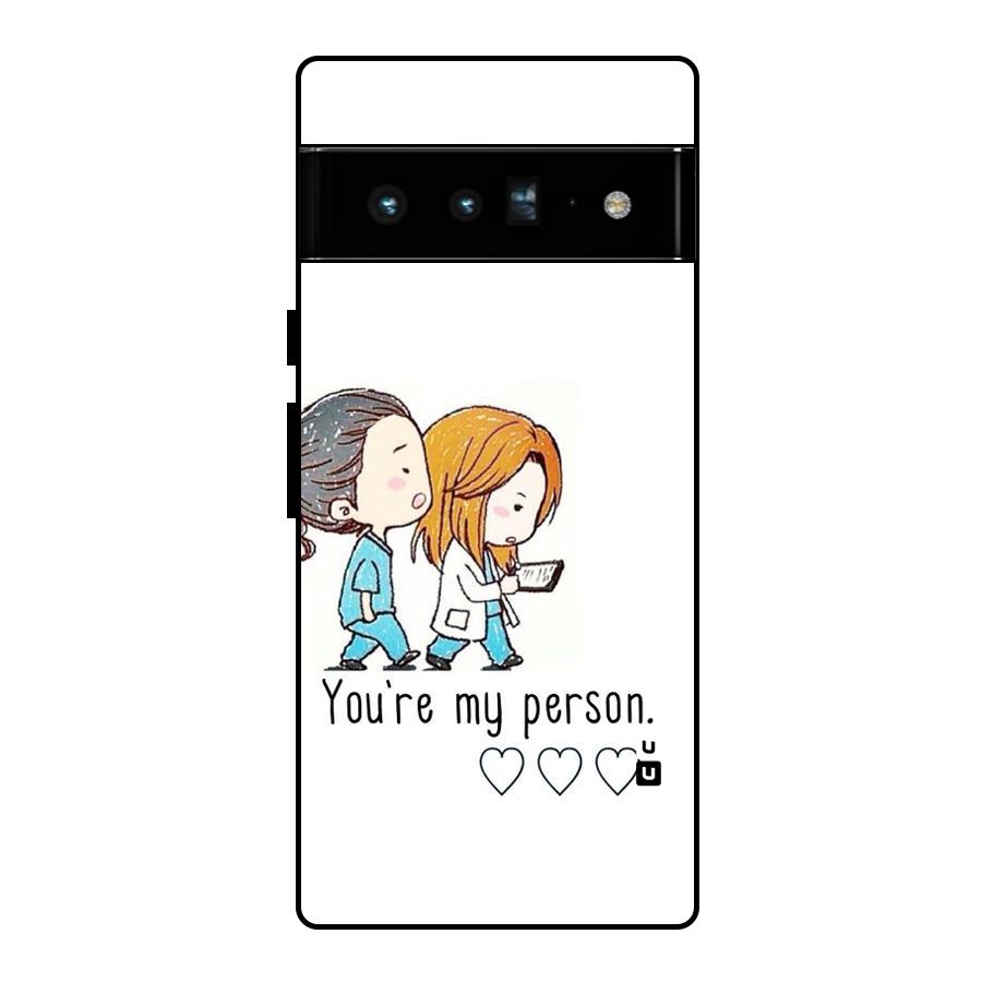 Two Friends In Coat Glass Back Case for Google Pixel 6 Pro