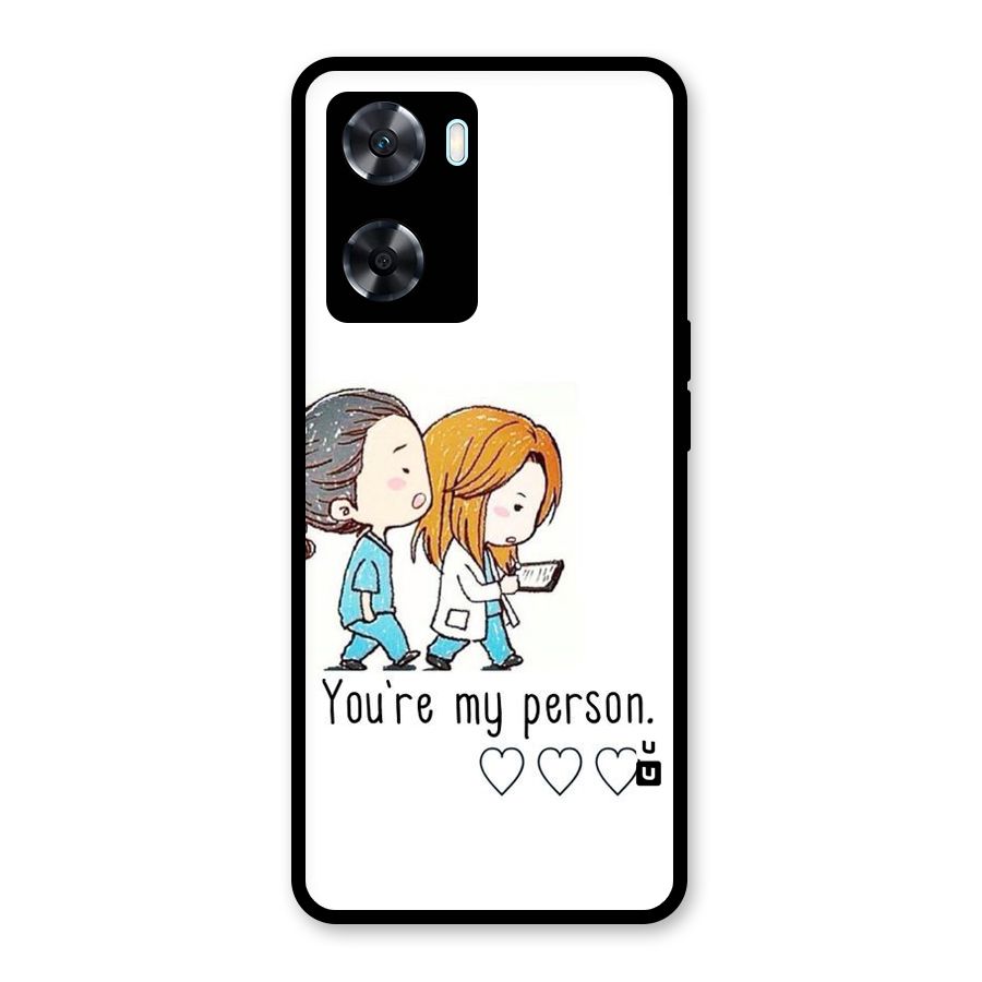 Two Friends In Coat Glass Back Case for Oppo A77s