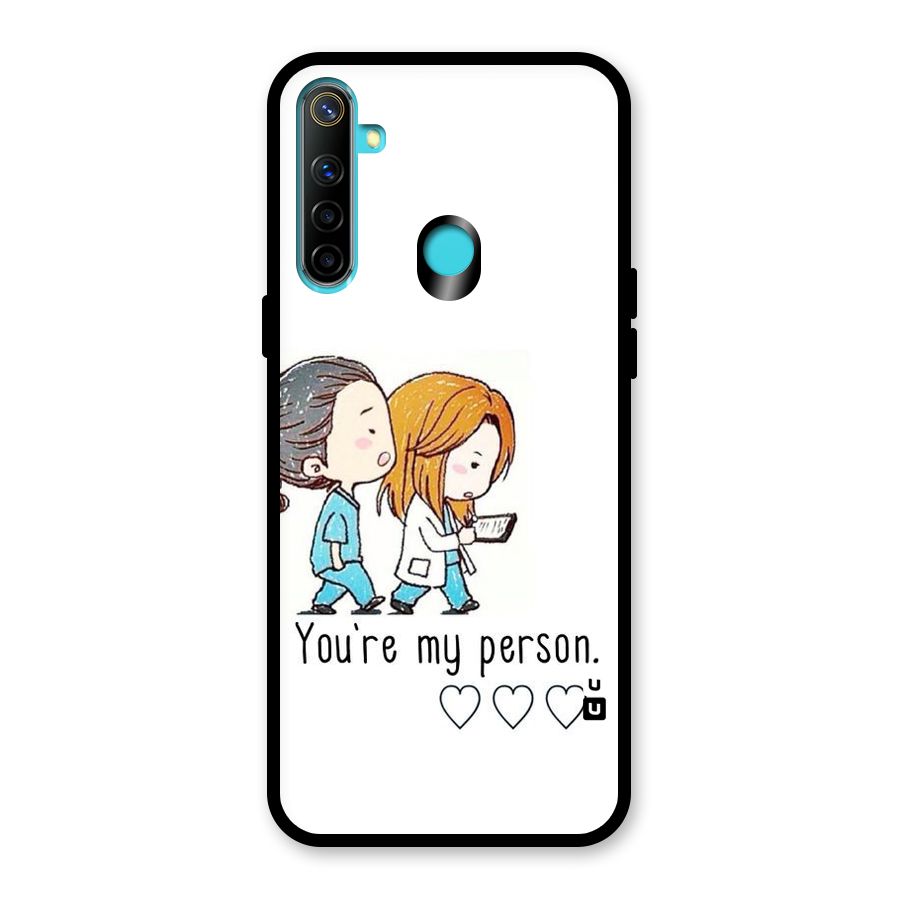 Two Friends In Coat Glass Back Case for Realme 5i