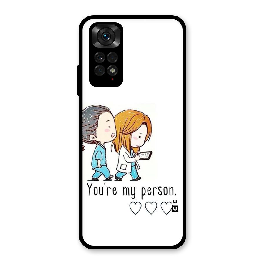 Two Friends In Coat Glass Back Case for Redmi Note 11S