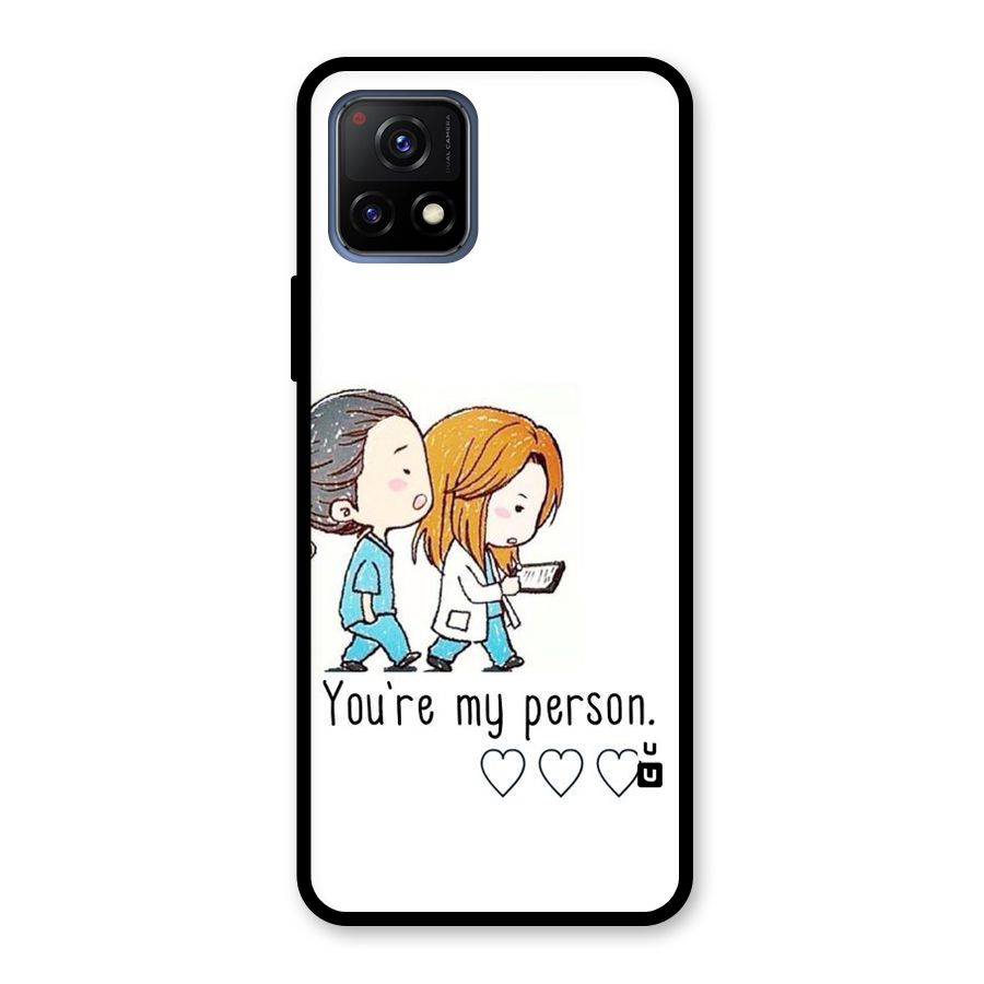 Two Friends In Coat Glass Back Case for Vivo Y72 5G