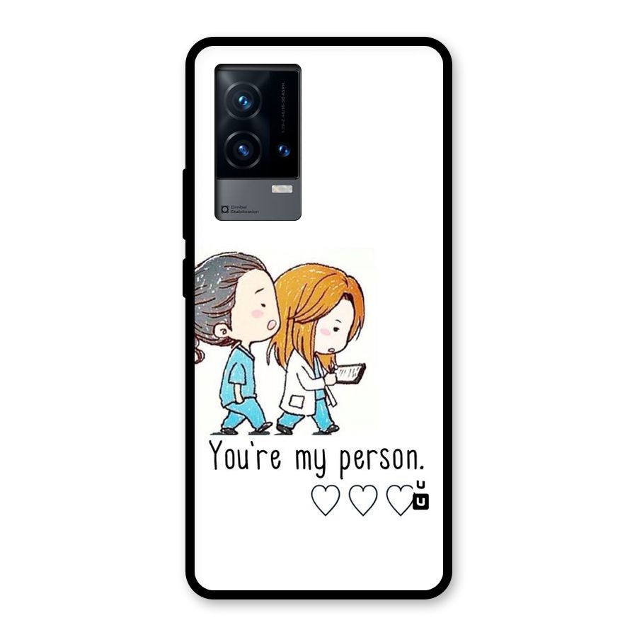 Two Friends In Coat Glass Back Case for iQOO 9 5G