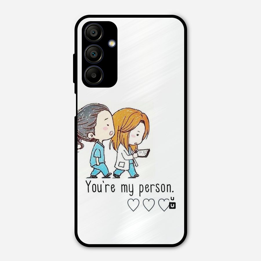 Two Friends In Coat Metal Back Case for Galaxy A15 5G