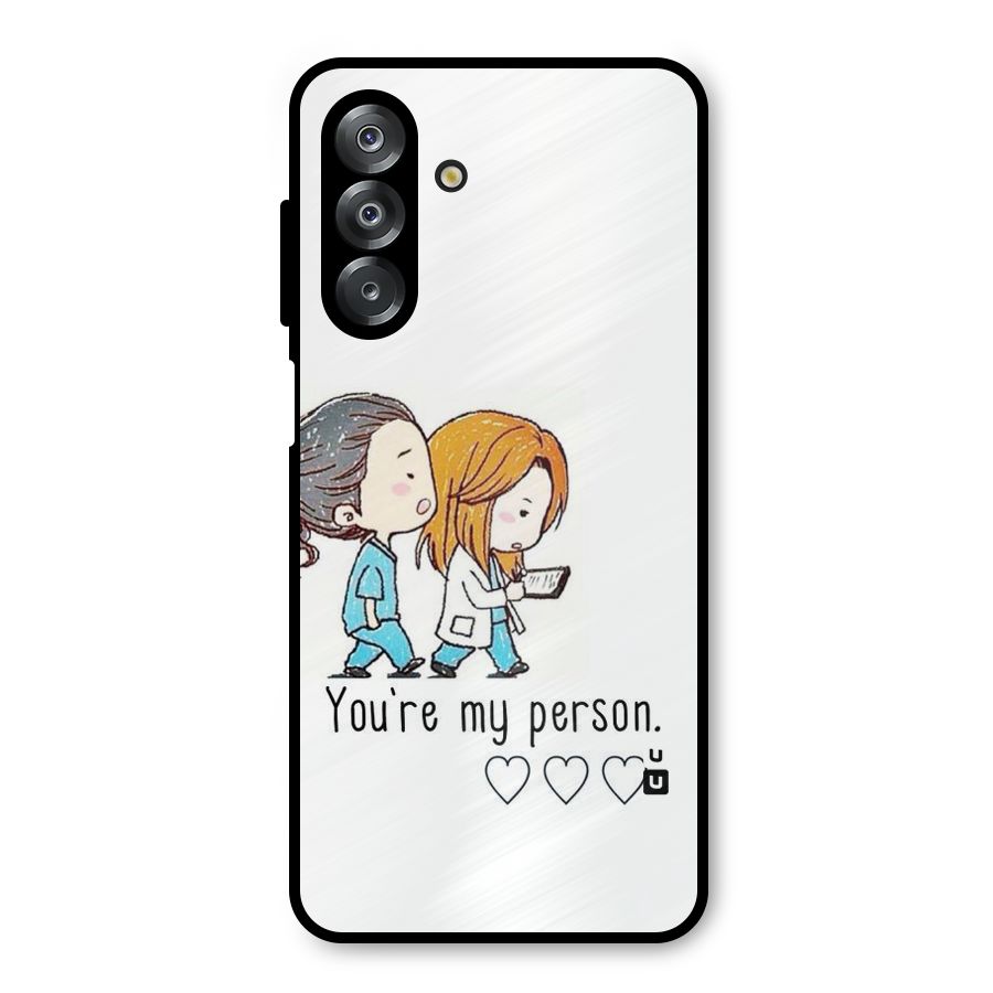 Two Friends In Coat Metal Back Case for Galaxy A26