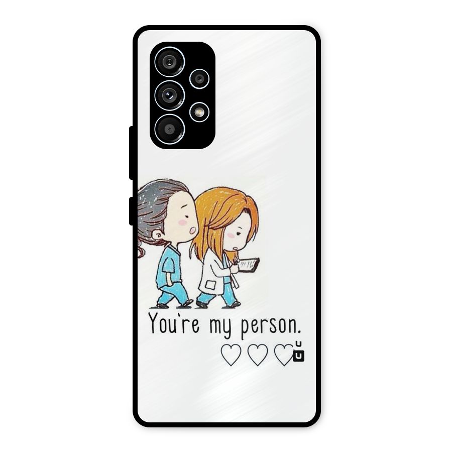 Two Friends In Coat Metal Back Case for Galaxy A53 5G