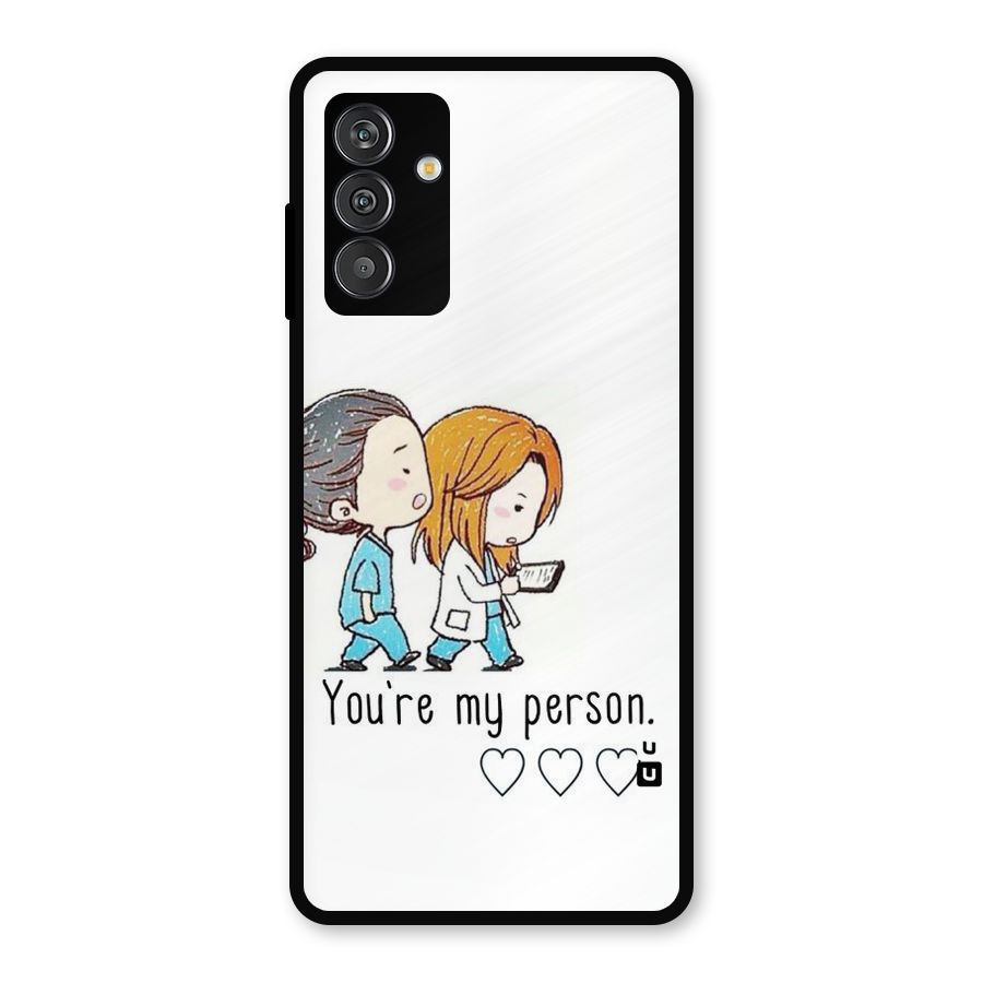 Two Friends In Coat Metal Back Case for Galaxy F13