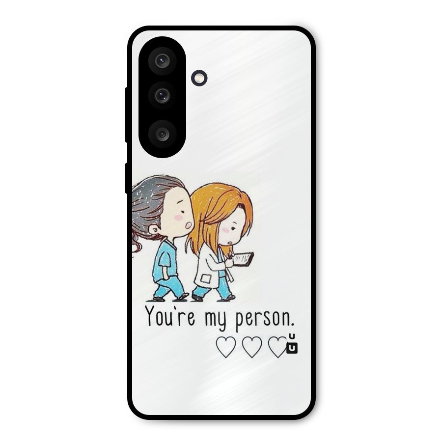 Two Friends In Coat Metal Back Case for Galaxy F56