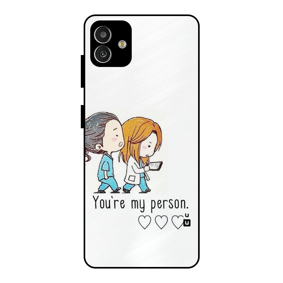 Two Friends In Coat Metal Back Case for Galaxy M13 5G