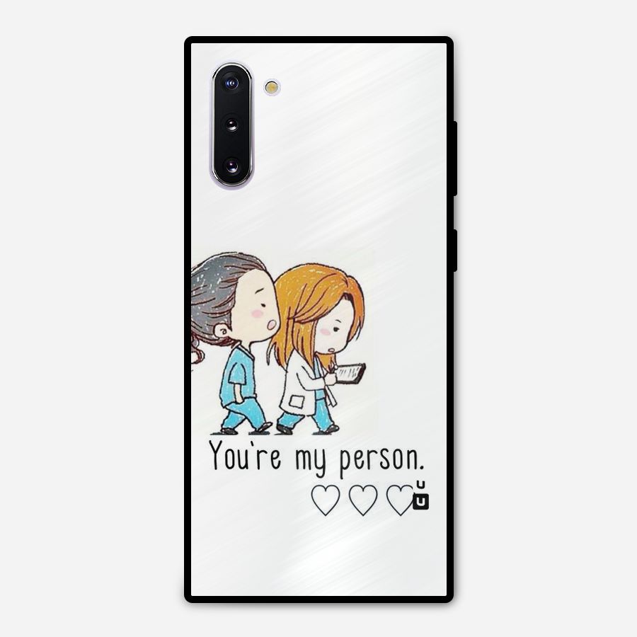 Two Friends In Coat Metal Back Case for Galaxy Note 10