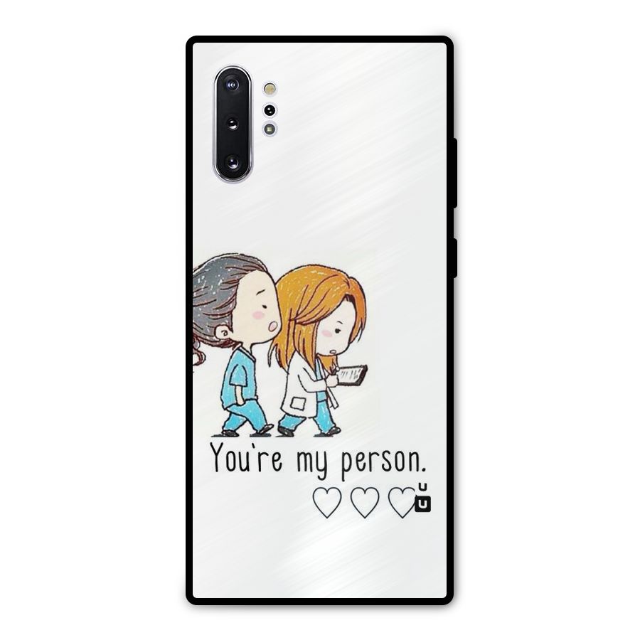 Two Friends In Coat Metal Back Case for Galaxy Note 10 Plus