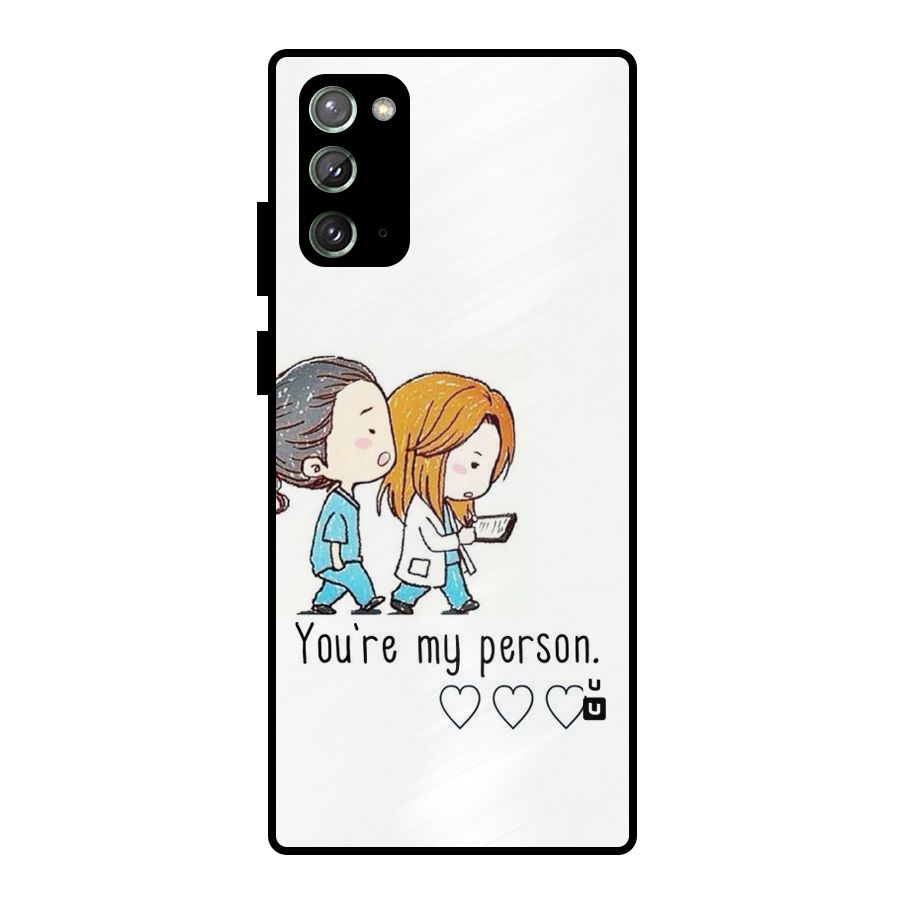 Two Friends In Coat Metal Back Case for Galaxy Note 20
