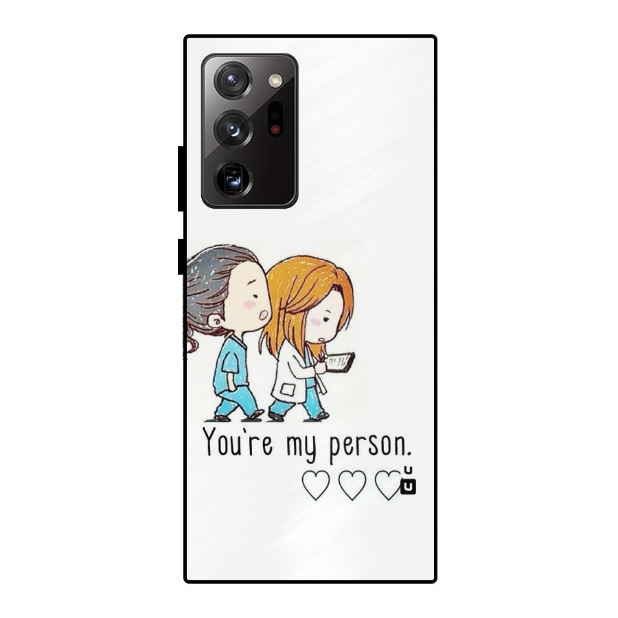 Two Friends In Coat Metal Back Case for Galaxy Note 20 Ultra