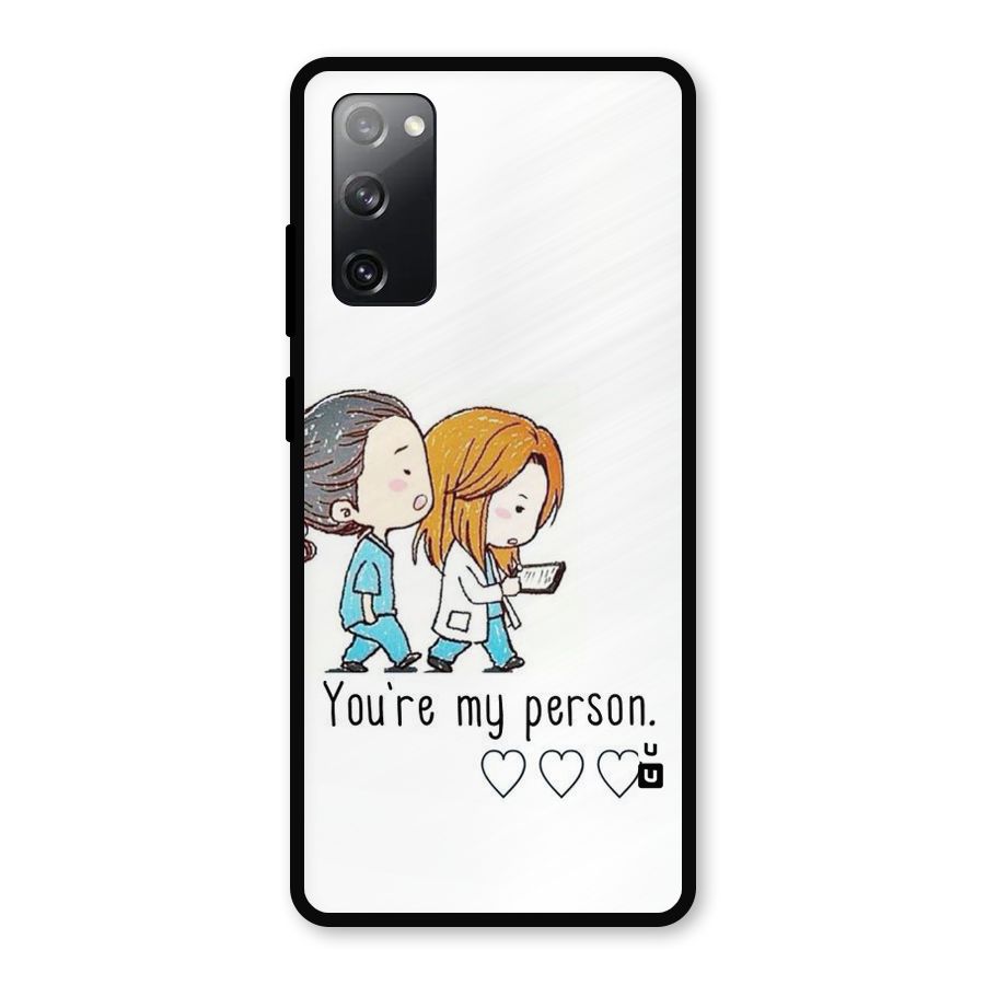 Two Friends In Coat Metal Back Case for Galaxy S20 FE