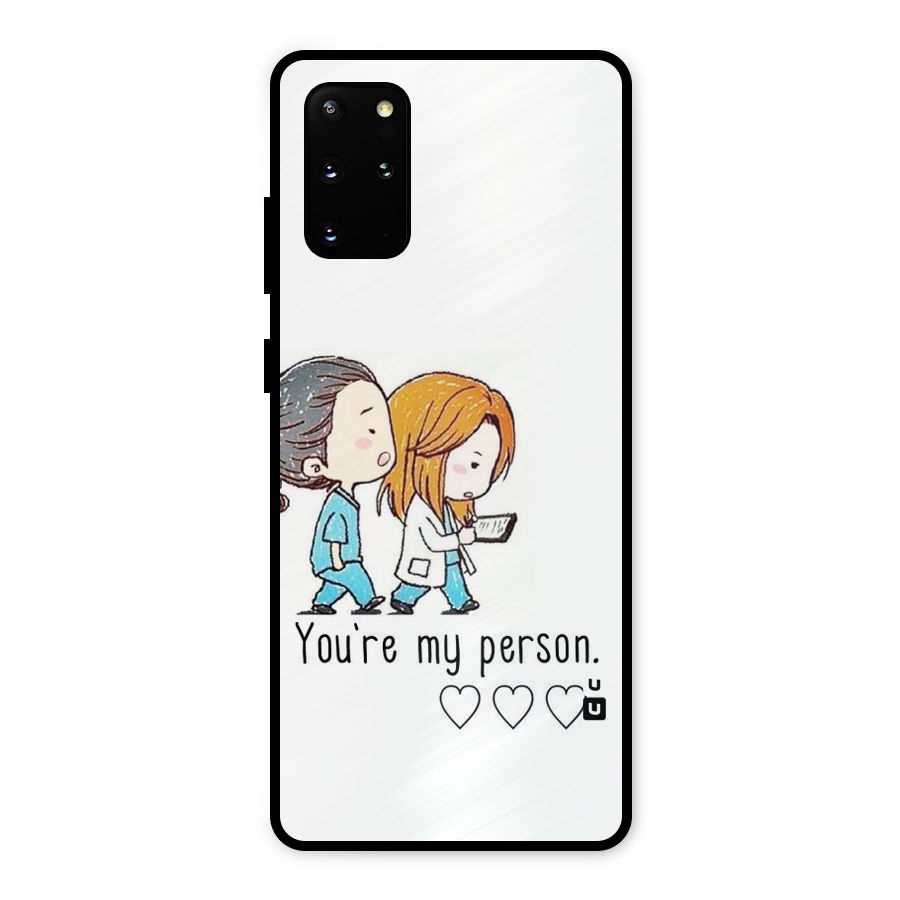 Two Friends In Coat Metal Back Case for Galaxy S20 Plus