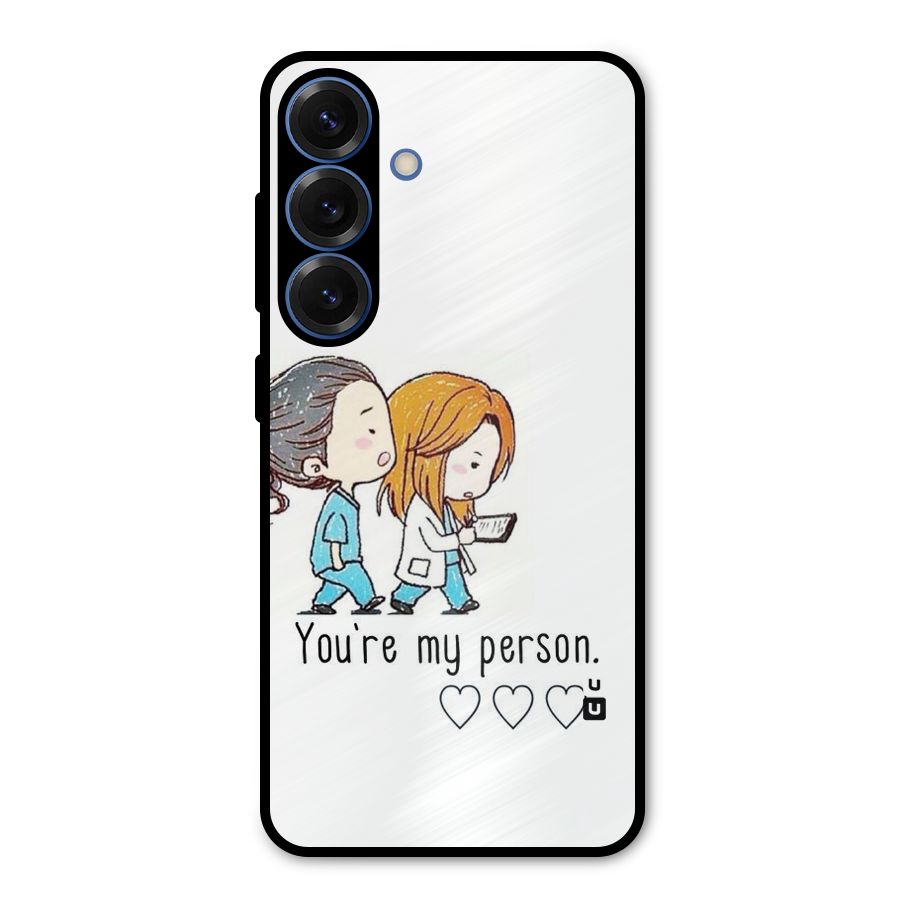 Two Friends In Coat Metal Back Case for Galaxy S25