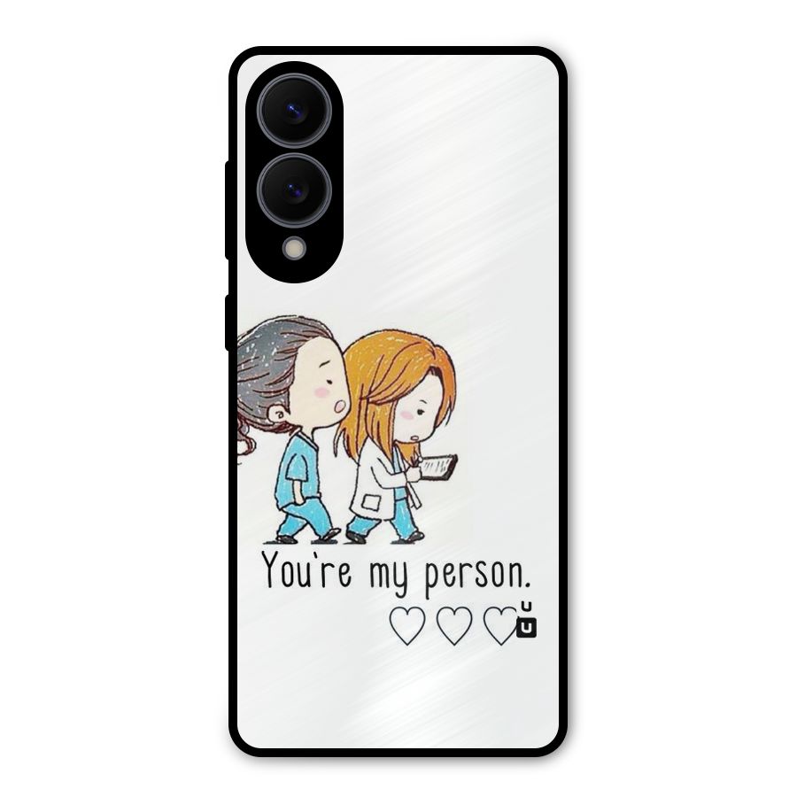 Two Friends In Coat Metal Back Case for Galaxy S25 Edge