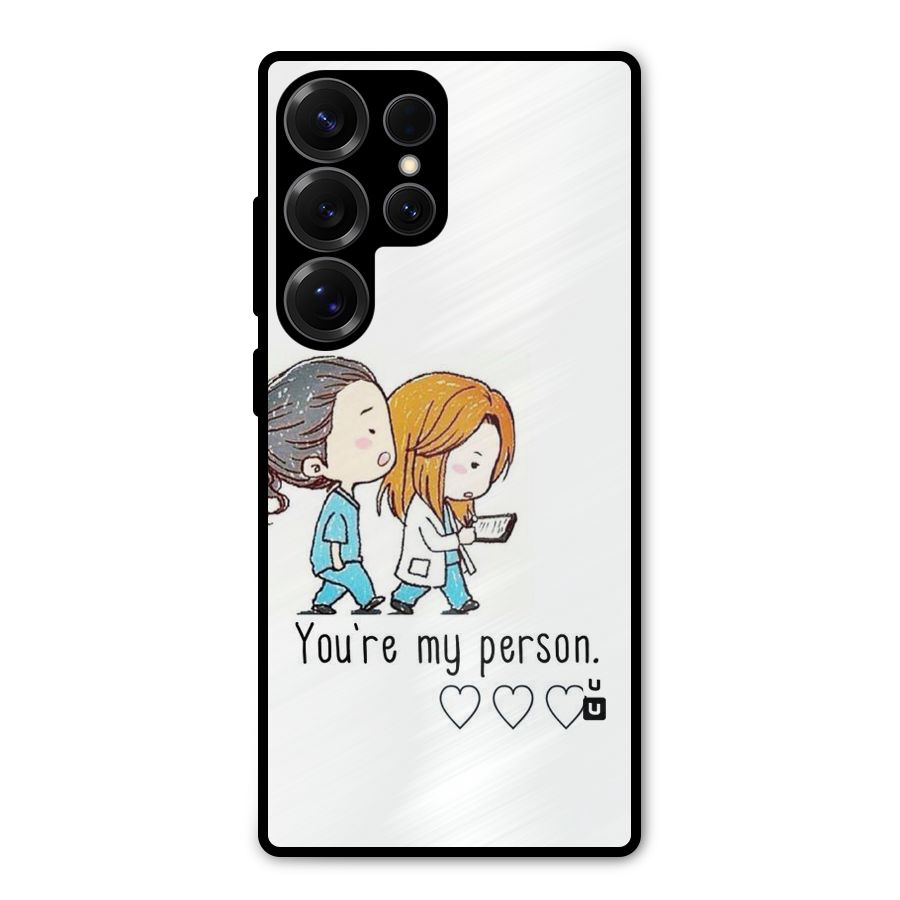 Two Friends In Coat Metal Back Case for Galaxy S25 Ultra