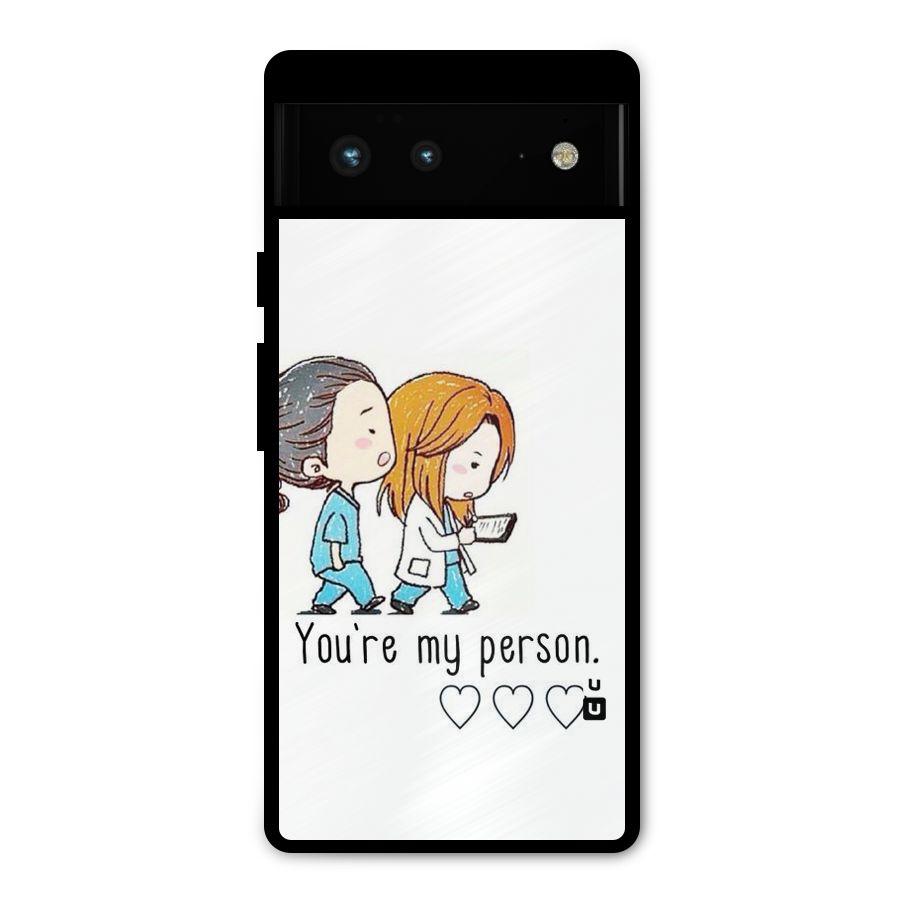 Two Friends In Coat Metal Back Case for Google Pixel 6