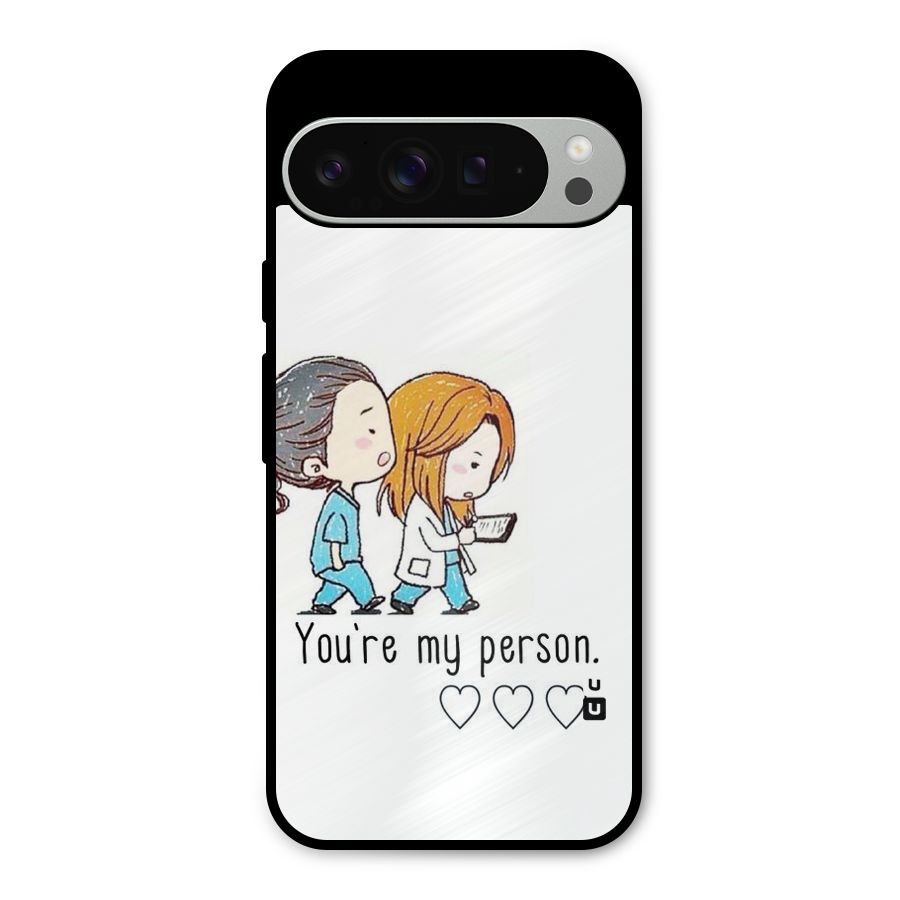 Two Friends In Coat Metal Back Case for Google Pixel 9 Pro XL