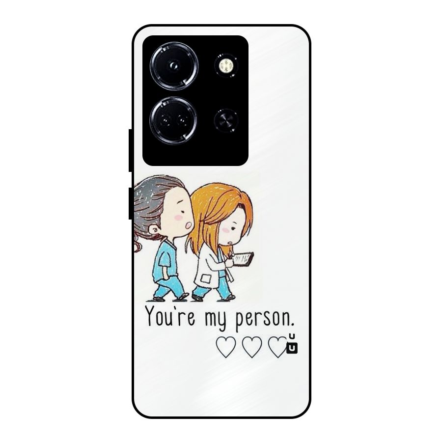 Two Friends In Coat Metal Back Case for Infinix Note 30 5G