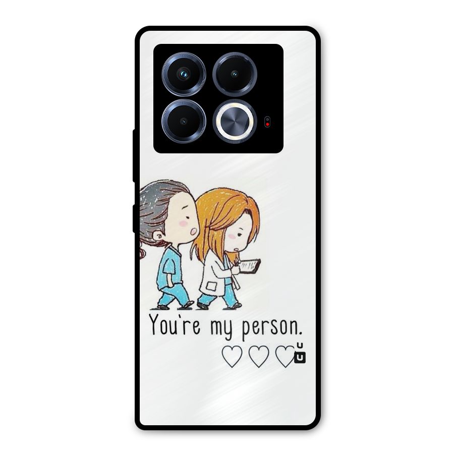 Two Friends In Coat Metal Back Case for Infinix Note 40 5G