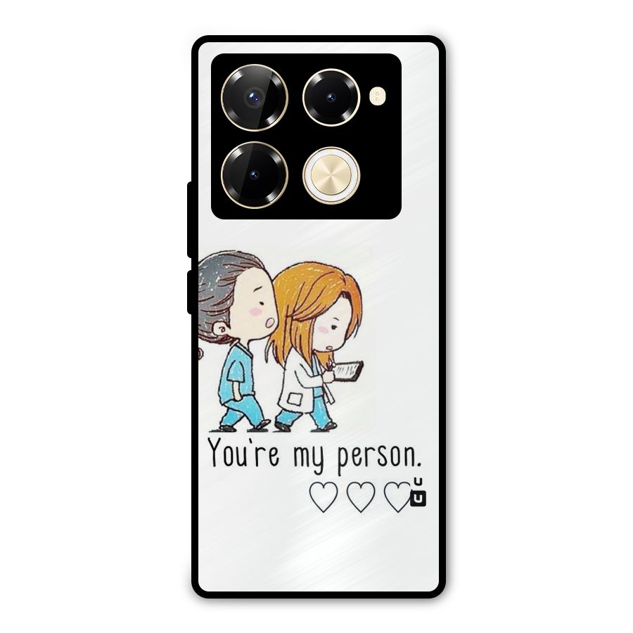 Two Friends In Coat Metal Back Case for Infinix Note 40 Pro Plus