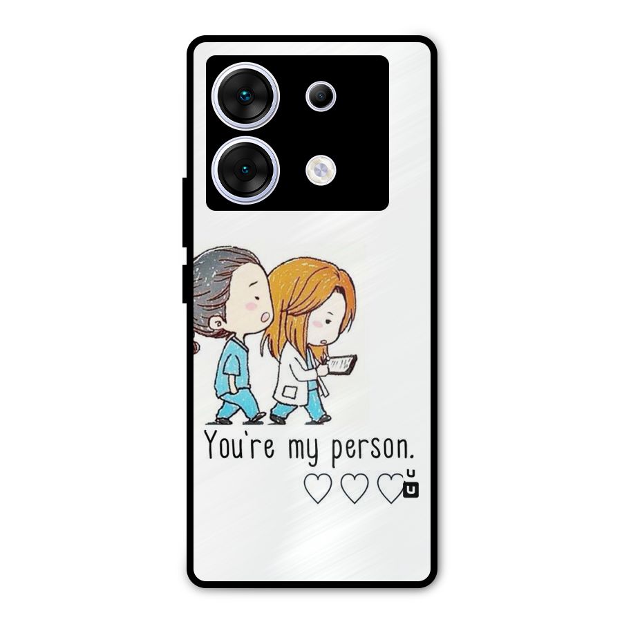 Two Friends In Coat Metal Back Case for Infinix Zero 30 5G