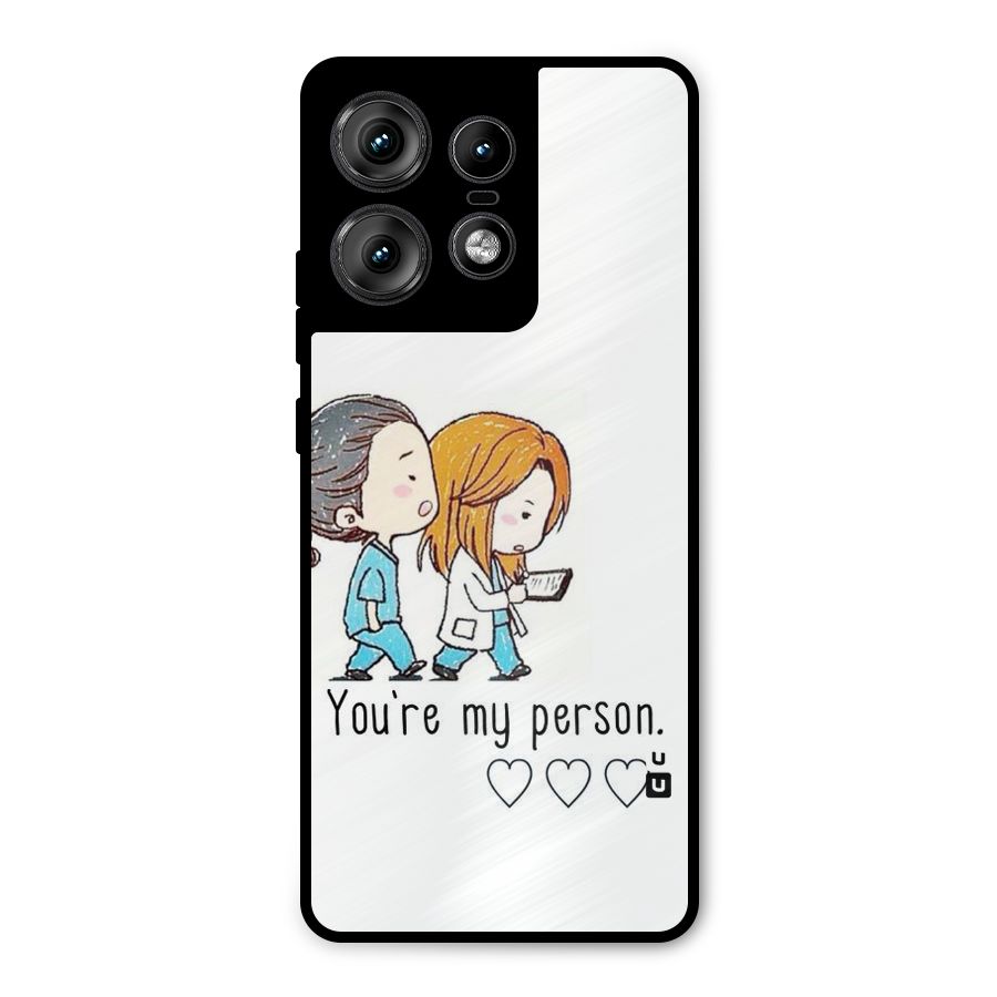 Two Friends In Coat Metal Back Case for Motorola Edge 50 Pro