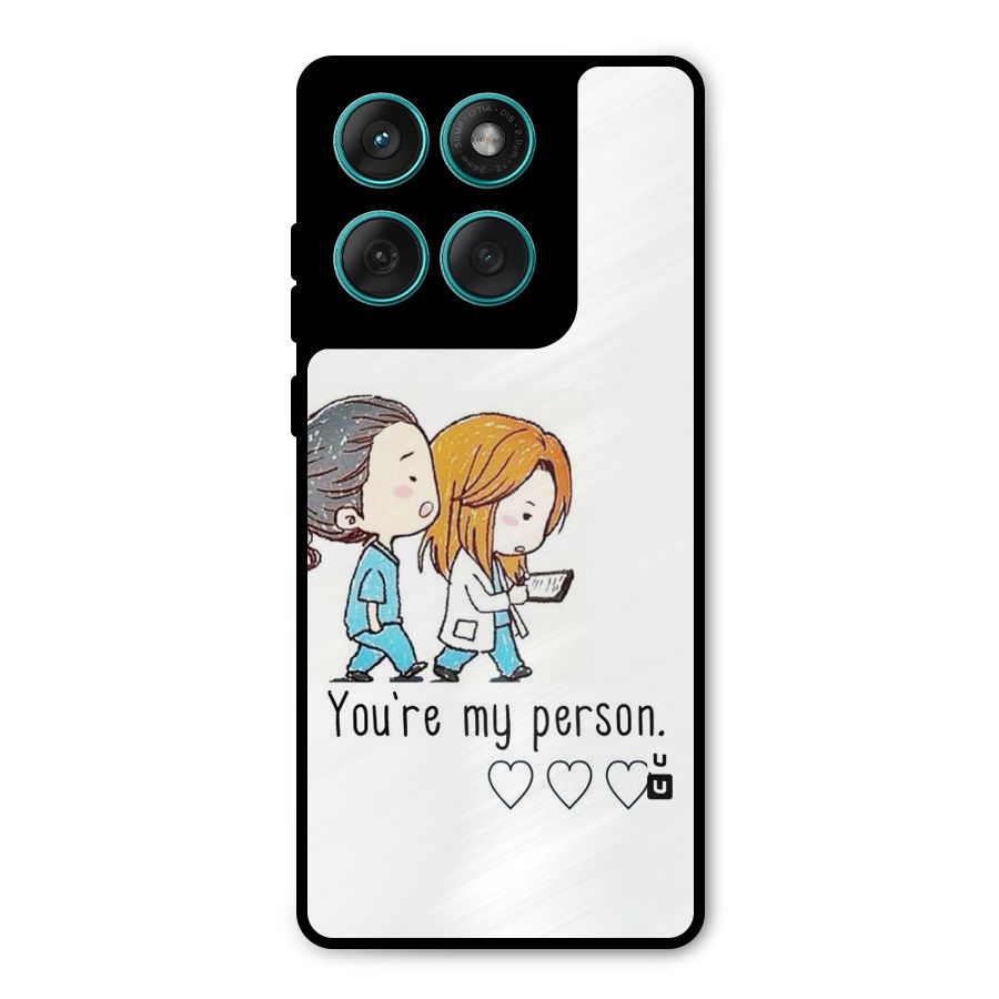 Two Friends In Coat Metal Back Case for Motorola Edge 60 Fusion
