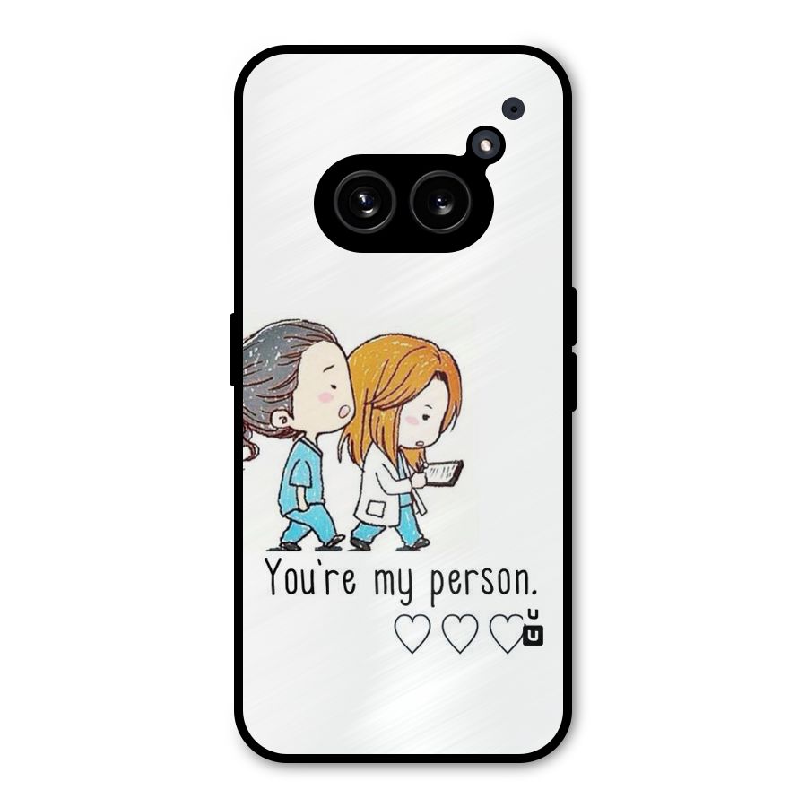 Two Friends In Coat Metal Back Case for Nothing Phone 2a Plus