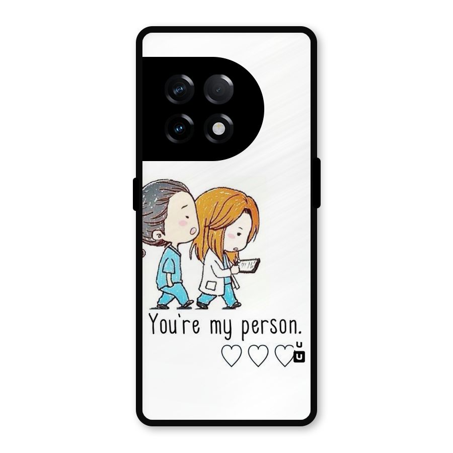 Two Friends In Coat Metal Back Case for OnePlus 11R