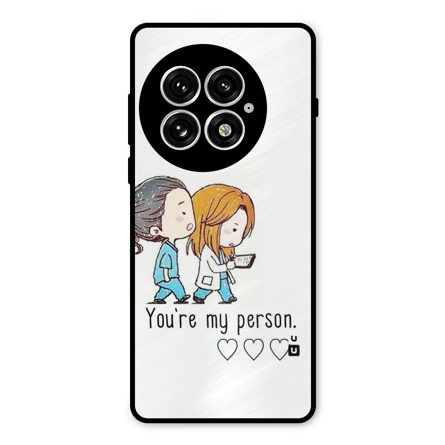 Two Friends In Coat Metal Back Case for OnePlus 13